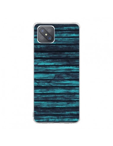 Coque Oppo Reno4 Z 5G Blue Moon Wood Bois - Maximilian San