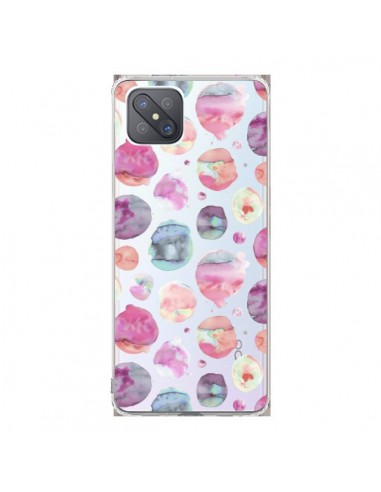 Coque Oppo Reno4 Z 5G Big Watery Dots Pink - Ninola Design