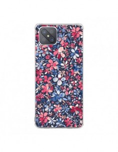 Coque Oppo Reno4 Z 5G Colorful Little Flowers Navy -...