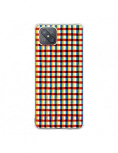 Coque Oppo Reno4 Z 5G Crossed Eyes Lines Red - Ninola Design