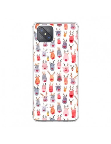 Coque Oppo Reno4 Z 5G Cute Winter Reindeers - Ninola Design