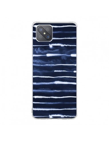 Coque Oppo Reno4 Z 5G Electric Lines Navy - Ninola Design