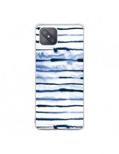 Coque Oppo Reno4 Z 5G Electric Lines White - Ninola Design