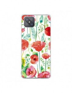 Coque Oppo Reno4 Z 5G Planets Constellation Pink - Ninola...