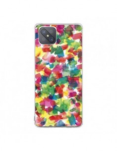 Coque Oppo Reno4 Z 5G Speckled Watercolor Blue - Ninola...