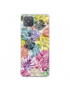 Coque Oppo Reno4 Z 5G Tigers and Leopards Yellow - Ninola...