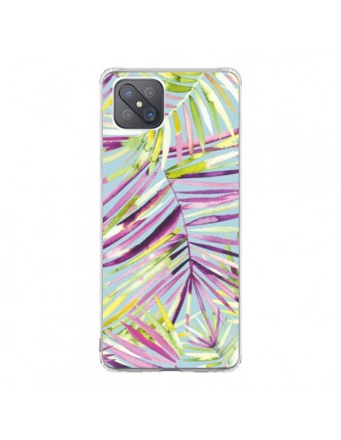 Coque Oppo Reno4 Z 5G Tropical Flowers Multicolored - Ninola Design