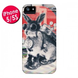 Coque Lapin Time Traveller pour iPhone 5 et 5S - Ali Gulec