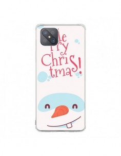 Coque Oppo Reno4 Z 5G Bonhomme de Neige Merry Christmas...