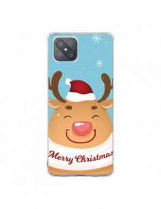 Coque Oppo Reno4 Z 5G Renne de Noël Merry Christmas - Nico
