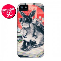 Coque Lapin Time Traveller pour iPhone 5C - Ali Gulec