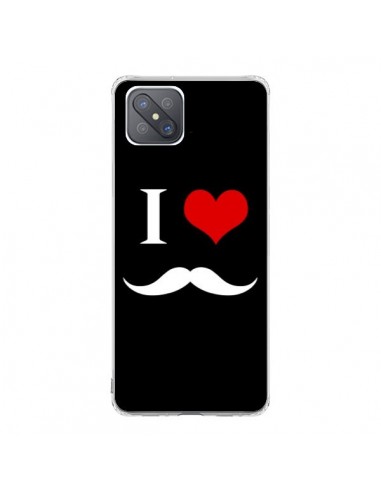 Coque Oppo Reno4 Z 5G I Love Moustache - Nico