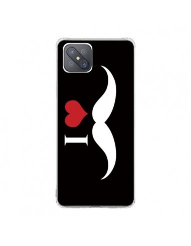 Coque Oppo Reno4 Z 5G I Love Moustache - Nico