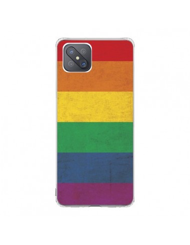 Coque Oppo Reno4 Z 5G Drapeau Arc En Ciel Gay - Nico