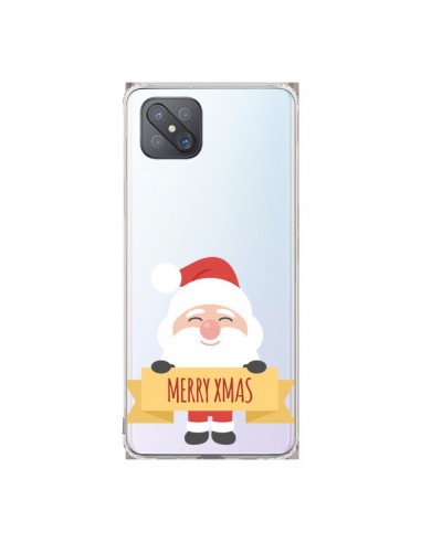 Coque Oppo Reno4 Z 5G Père Noël Merry Christmas transparente - Nico