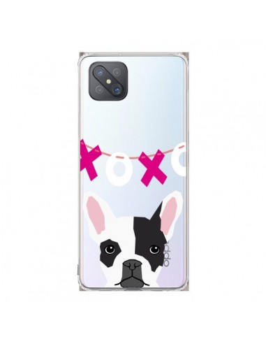 Coque Oppo Reno4 Z 5G Bulldog Français XoXo Chien Transparente - Pet Friendly