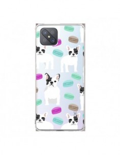 Coque Oppo Reno4 Z 5G Chiens Bulldog Français Macarons...