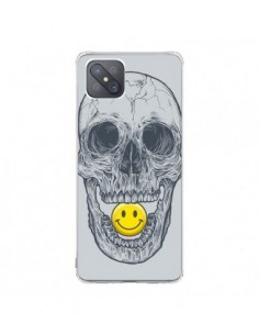 Coque Oppo Reno4 Z 5G Smiley Face Tête de Mort - Rachel...
