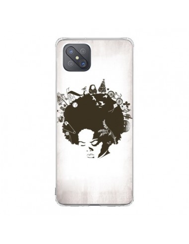 Coque Oppo Reno4 Z 5G Childhood Garden Afro - Rachel Caldwell