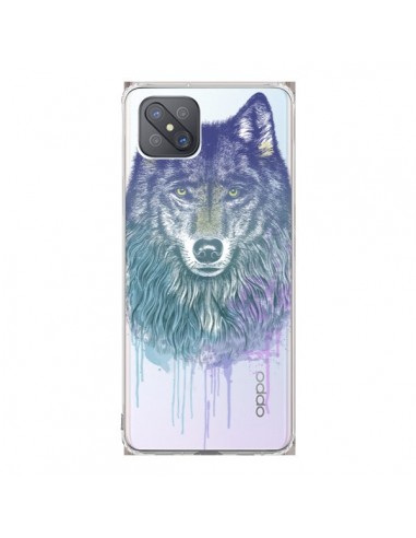 Coque Oppo Reno4 Z 5G Loup Wolf Animal Transparente - Rachel Caldwell
