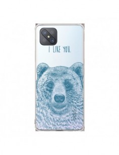 Coque Oppo Reno4 Z 5G I Love You Bear Ours Ourson...