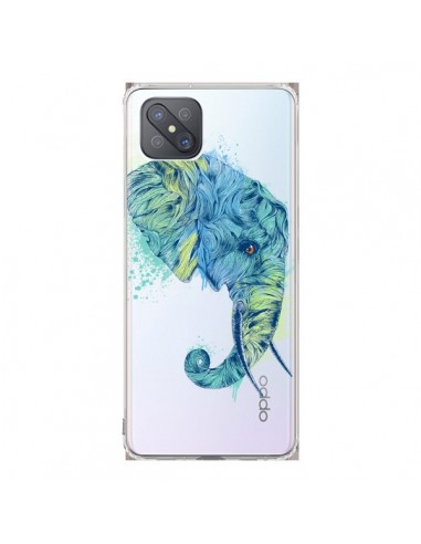 Coque Oppo Reno4 Z 5G Elephant Elefant Transparente - Rachel Caldwell