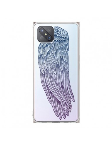 Coque Oppo Reno4 Z 5G Ailes d'Ange Angel Wings Transparente - Rachel Caldwell