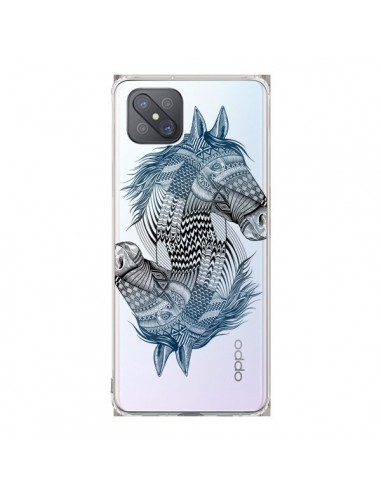 Coque Oppo Reno4 Z 5G Cheval Horse Double Transparente - Rachel Caldwell
