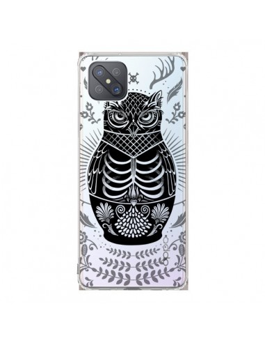 Coque Oppo Reno4 Z 5G Owl Chouette Hibou Squelette Transparente - Rachel Caldwell