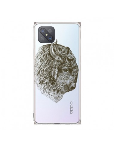 Coque Oppo Reno4 Z 5G Buffalo Bison Transparente - Rachel Caldwell