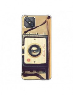 Coque Oppo Reno4 Z 5G Appareil Photos Vintage Smile - R...