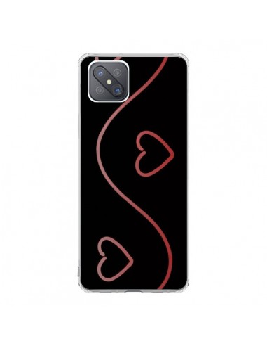 Coque Oppo Reno4 Z 5G Coeur Love Rouge - R Delean