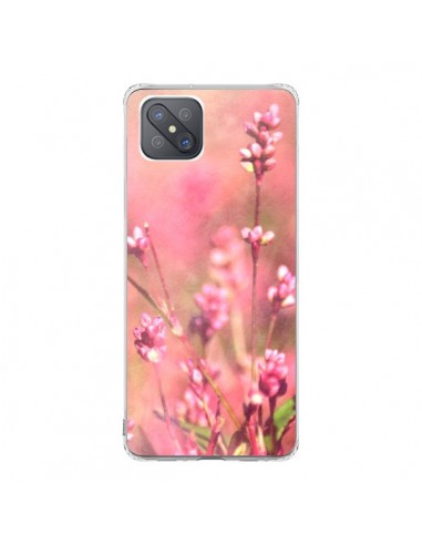 Coque Oppo Reno4 Z 5G Fleurs Bourgeons Roses - R Delean