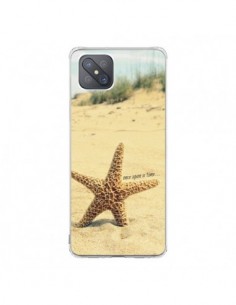Coque Oppo Reno4 Z 5G Etoile de Mer Plage Beach Summer...