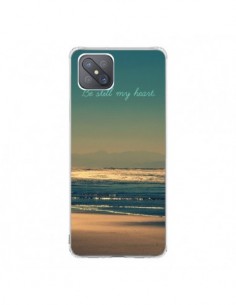Coque Oppo Reno4 Z 5G Be still my heart Mer Sable Beach...