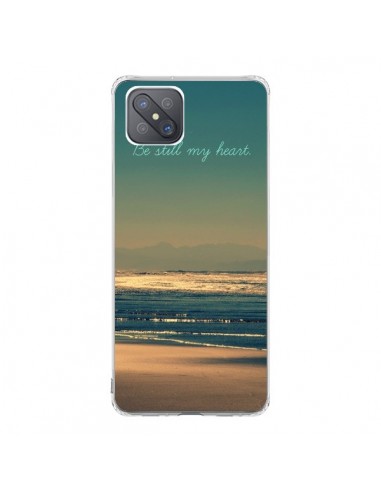 Coque Oppo Reno4 Z 5G Be still my heart Mer Sable Beach Ocean - R Delean