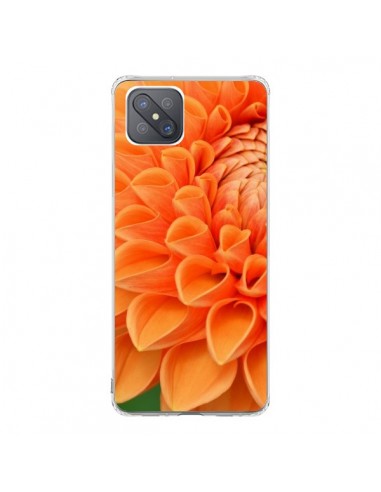 Coque Oppo Reno4 Z 5G Fleurs oranges flower - R Delean