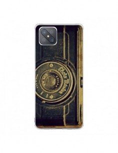 Coque Oppo Reno4 Z 5G Appareil Photo Vintage Vieux - R...