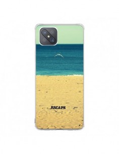 Coque Oppo Reno4 Z 5G Escape Mer Plage Ocean Sable...