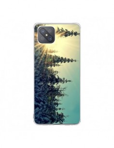 Coque Oppo Reno4 Z 5G Hiver Paysage Neige Montagnes...