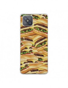 Coque Oppo Reno4 Z 5G Burger Hamburger Cheeseburger - Rex...