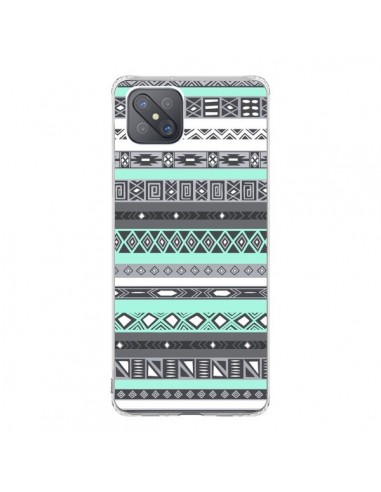 Coque Oppo Reno4 Z 5G Azteque Aztec Bleu Pastel - Rex Lambo