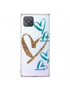Coque Oppo Reno4 Z 5G Coeurs Heart Love Amour...