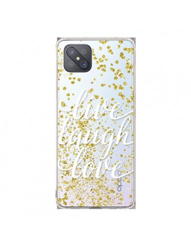 Coque Oppo Reno4 Z 5G Live, Laugh, Love, Vie, Ris, Aime Transparente - Sylvia Cook