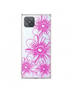 Coque Oppo Reno4 Z 5G Spring Flower Fleurs Roses...