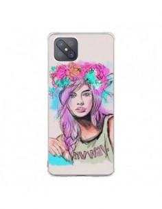 Coque Oppo Reno4 Z 5G Femme Mannequin Barbara Palvin -...