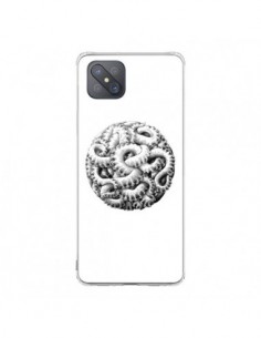 Coque Oppo Reno4 Z 5G Boule Tentacule Octopus Poulpe -...