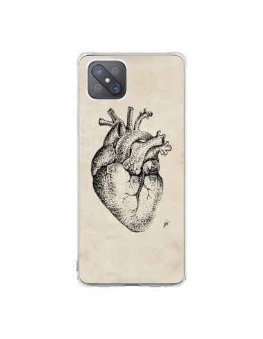 Coque Oppo Reno4 Z 5G Coeur Vintage - Tipsy Eyes