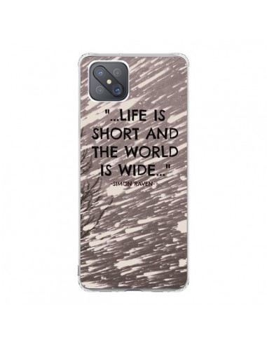 Coque Oppo Reno4 Z 5G Life is short Foret - Tara Yarte