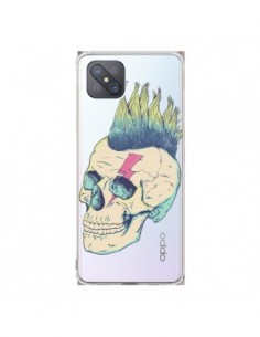 Coque Oppo Reno4 Z 5G Tête de Mort Crane Punk...